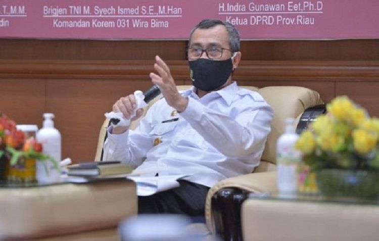  Hari Ini, Gubernur Riau Terima DIPA dari Presiden Jokowi Secara Virtual